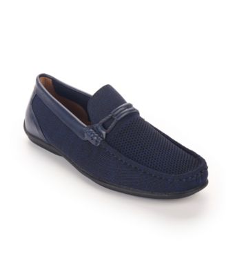 Men's Knit Lace-Strap Driving Loafer