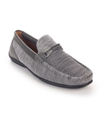 Men's Knit Lace-Strap Driving Loafer