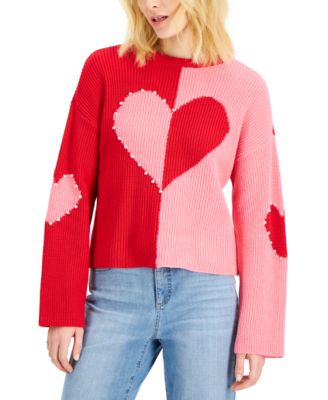 Macy's heart sweater best sale