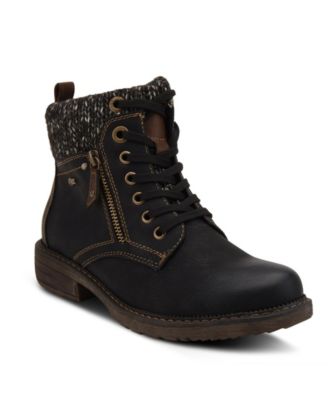 spring step lace up boots