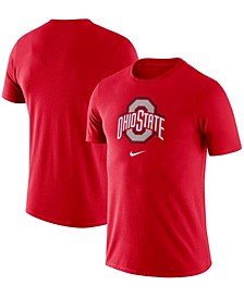Men's Scarlet Ohio State Buckeyes Essential Logo T-shirt