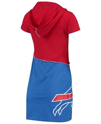 Refried Apparel Women's Red, Royal Buffalo Bills Hooded Mini Dress - Macy's