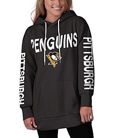 Women's Black Pittsburgh Penguins Extra Inning Pullover Hoodie