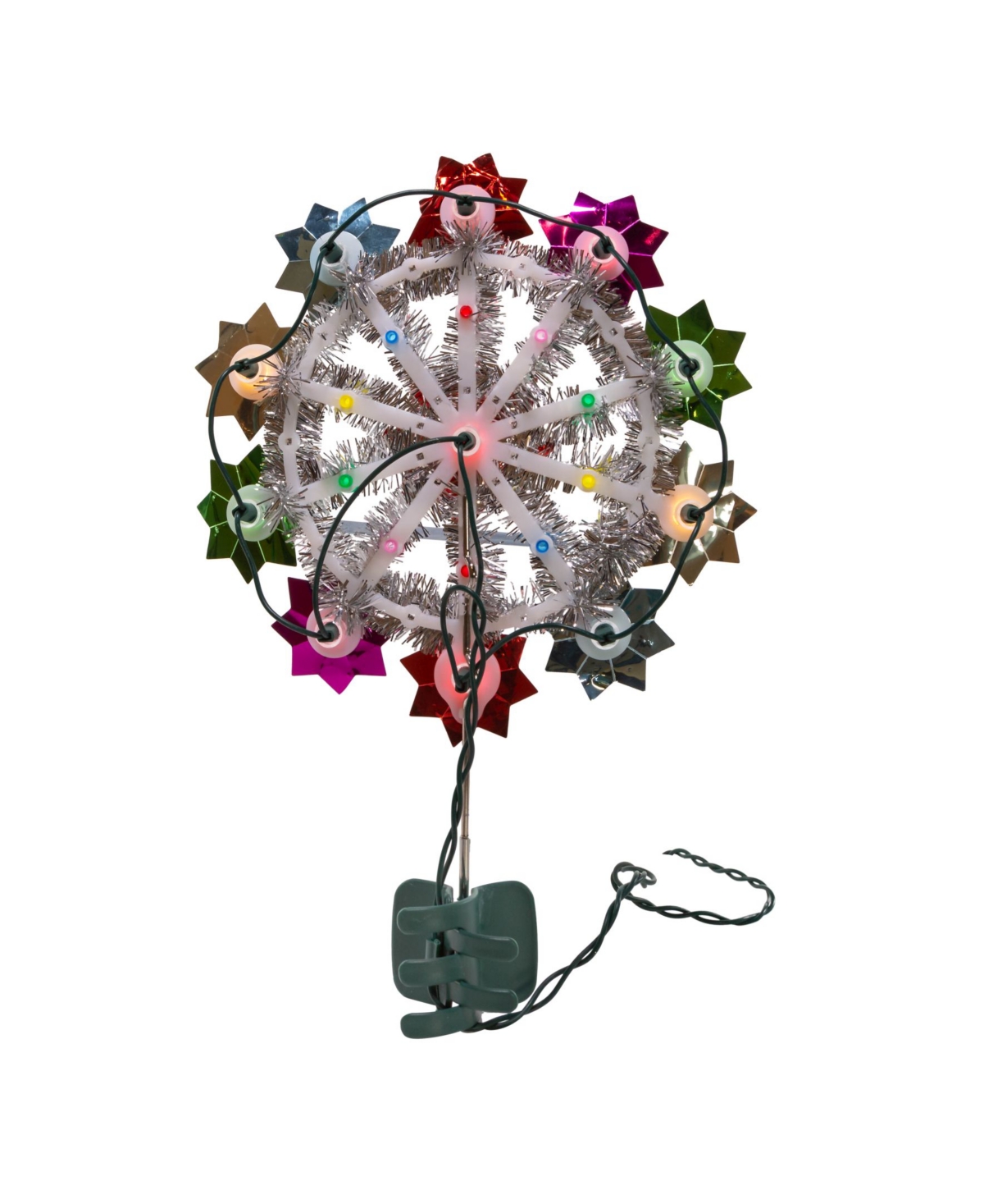 Kurt Adler 11-Light Retro Reflector Tree Topper