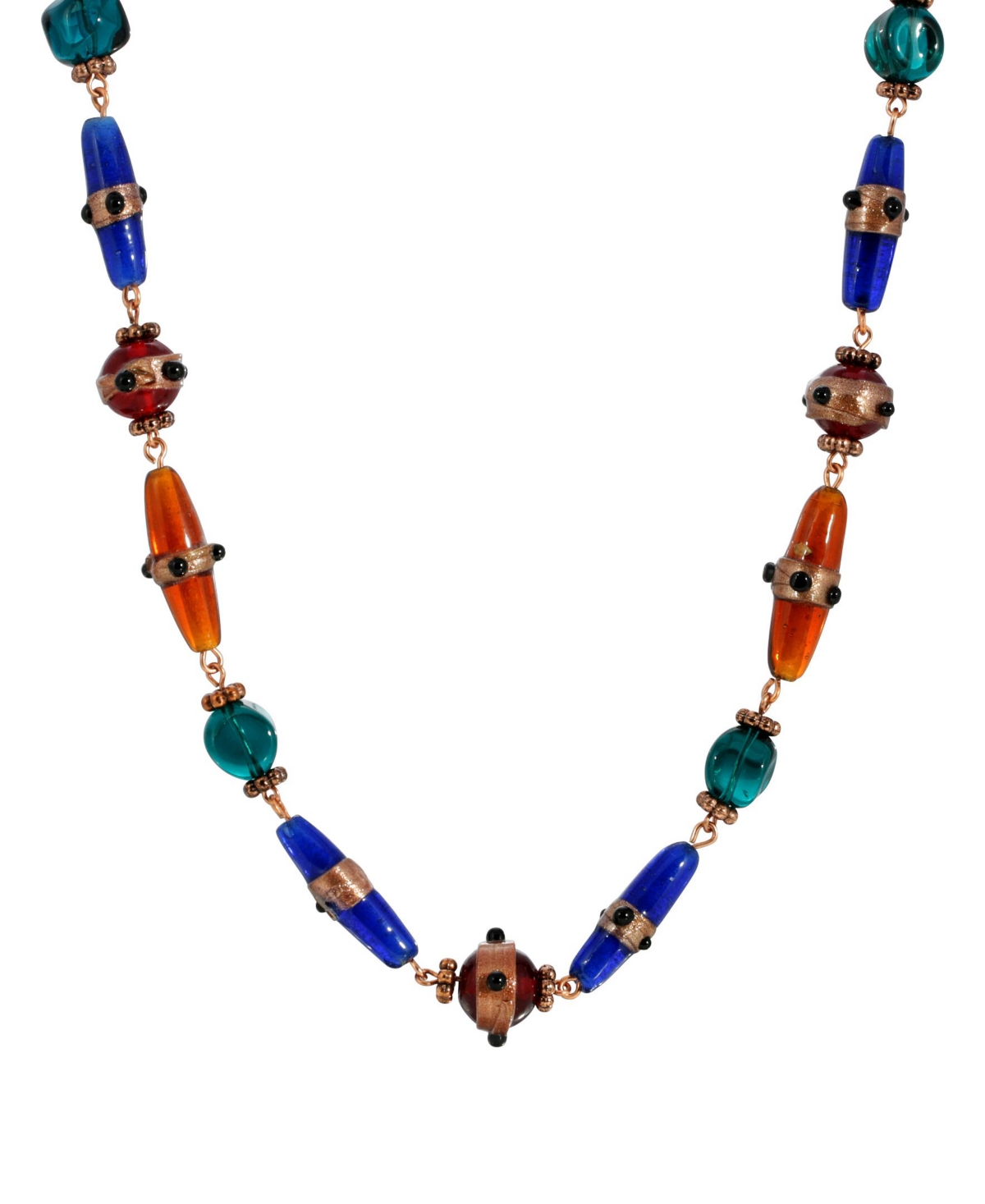 2028 Beaded Necklace In Multi