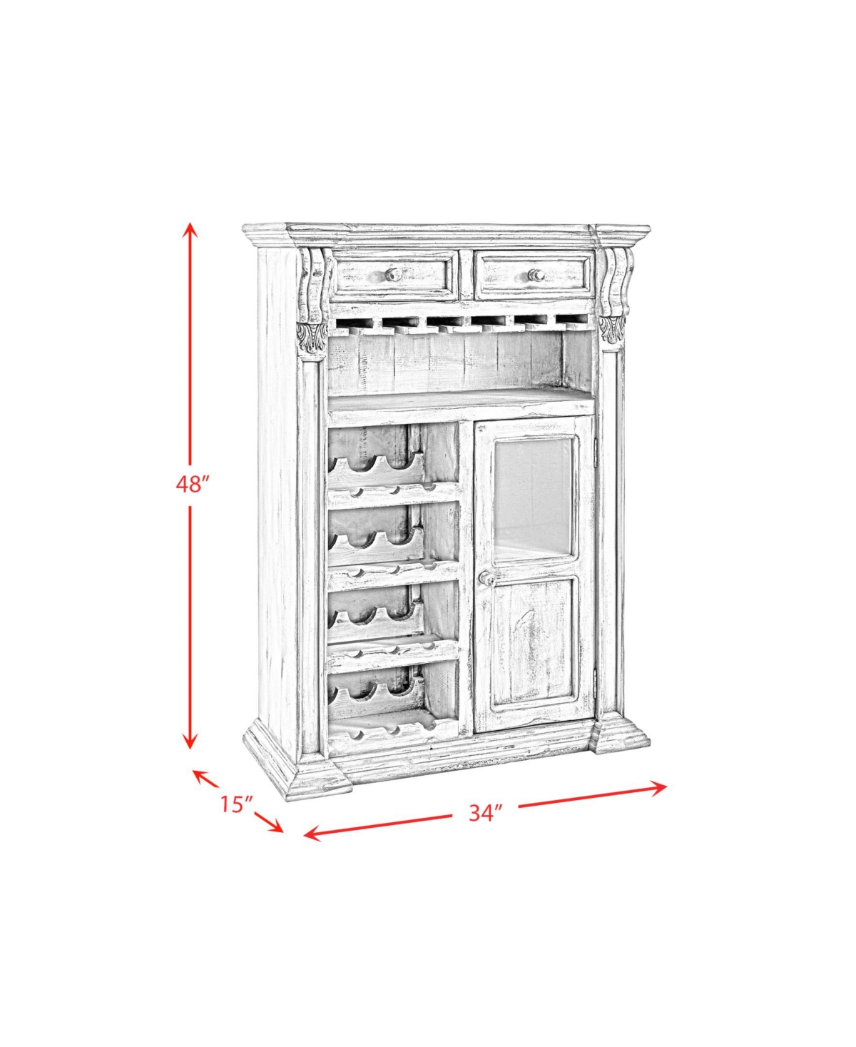 Picket House Furnishings Celia Bar Console