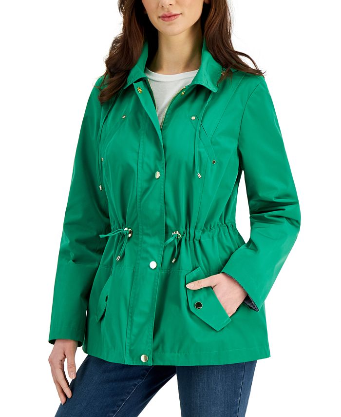 Charter Club Water-Resistant Hooded Anorak Jacket, Created for Macy's ...