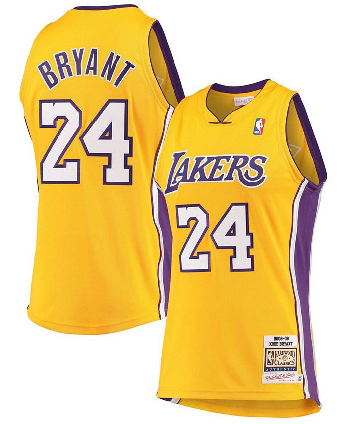 Mitchell & Ness Men's Kobe Bryant Gold-Tone,Purple Los Angeles Lakers  Authentic Reversible Jersey - Macy's