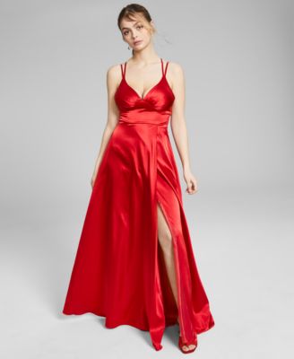 red prom dresses macys