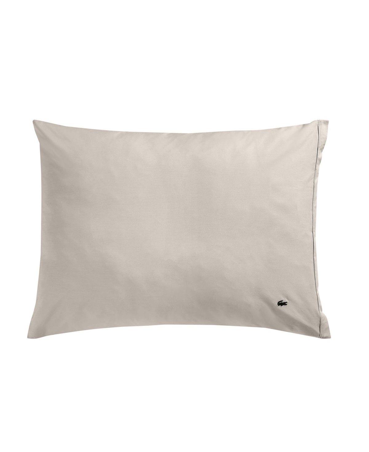 Lacoste Home Solid Cotton Percale Pillowcase Pair, King In Pumice