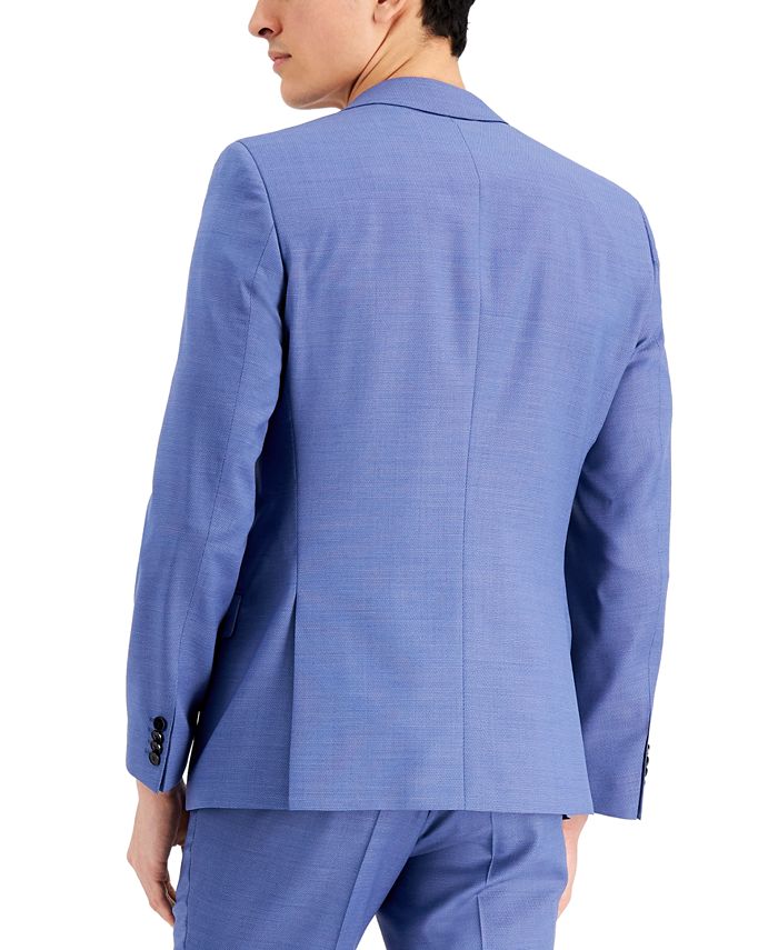 HUGO BOSS Men's SlimFit Bright Blue Wool Suit Separate Jacket Macy's
