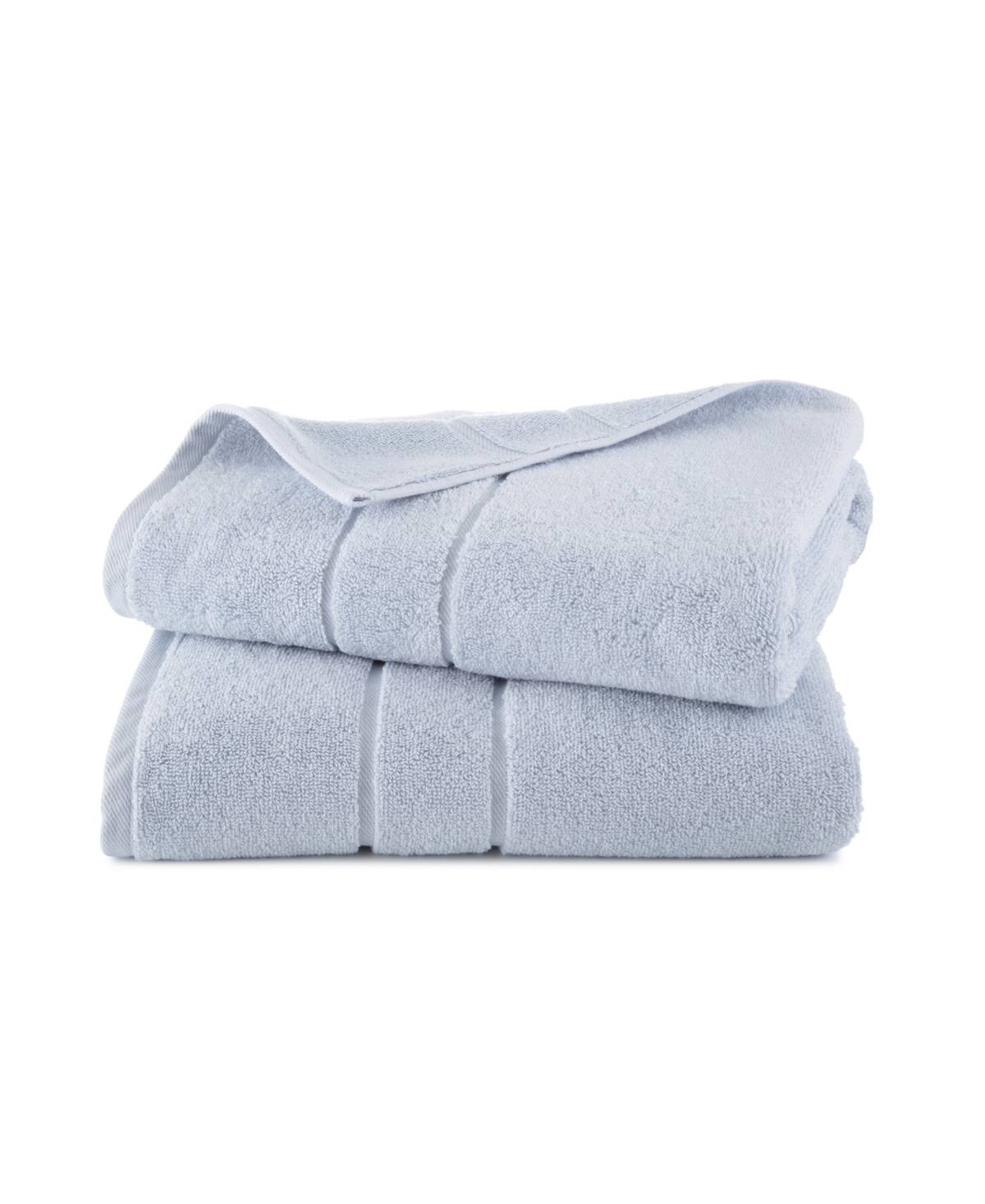 Clean Design Home X Martex Low Lint 2 Pack Supima Cotton Bath Towels In Blue
