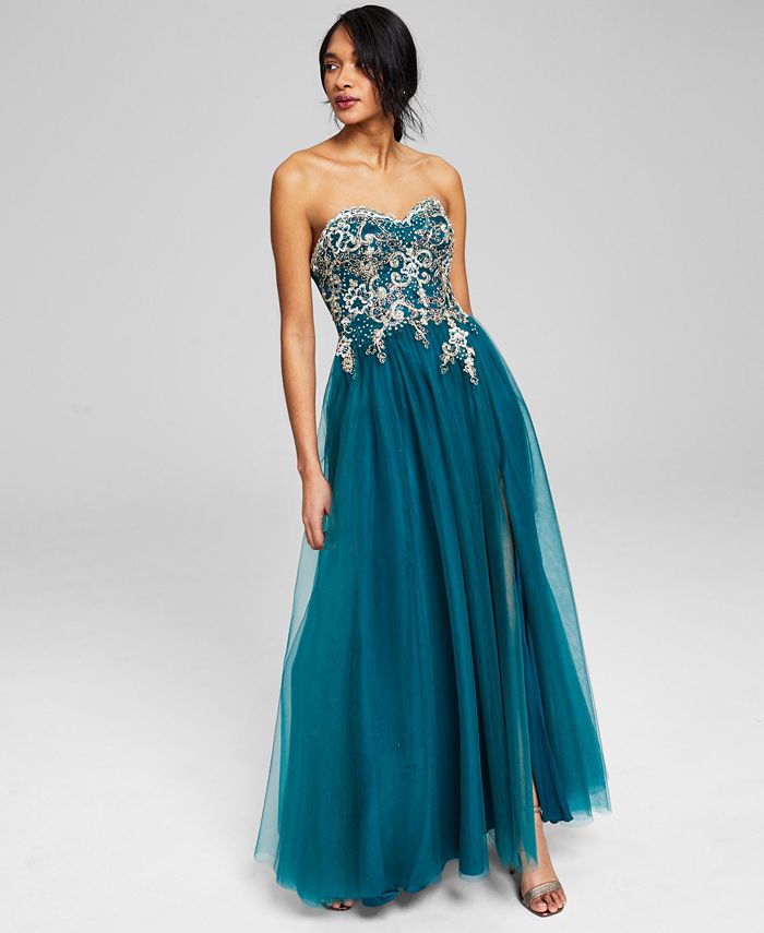 Blondie nites deals strapless gown