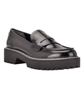 calvin klein lug sole loafer