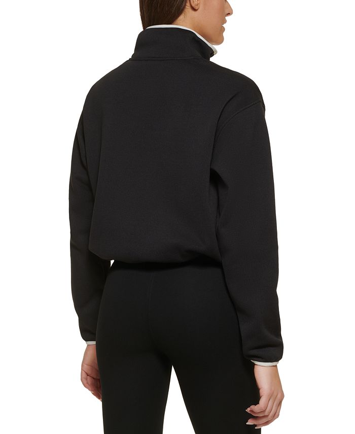 DKNY HalfZip Fleece Sweater Macy's