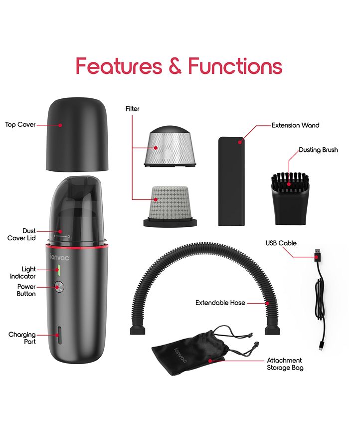 Tzumi ionvac Turbo Cordless Car Vacuum Macy's