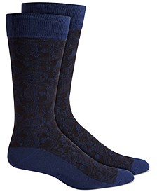 Men's Colorblocked Dress Socks, Created for Macy's