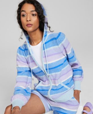 Charter Club - Cashmere Sherbet Striped Hoodie