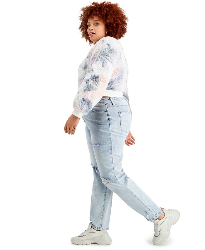 Tinseltown Trendy Plus Size Baggy StraightLeg Jeans Macy's