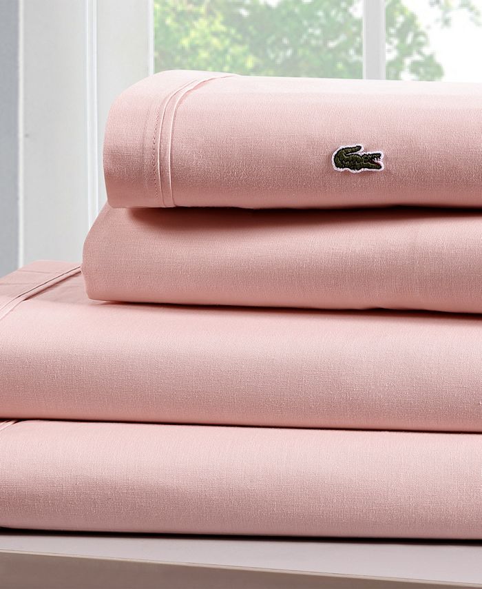 Lacoste Home Radius Solid 4Pc. Sheet Set, King Macy's