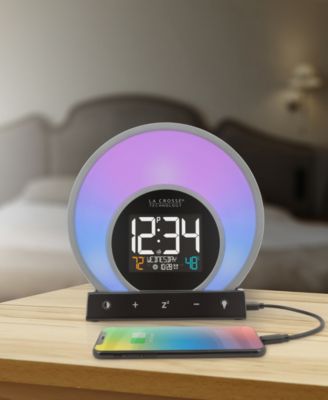 La Crosse Technology Soluna C79141 Mood Light Alarm Clock with Temperature Humidity