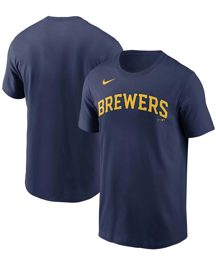 Nike Men's White Milwaukee Brewers Team T-shirt - Macy's