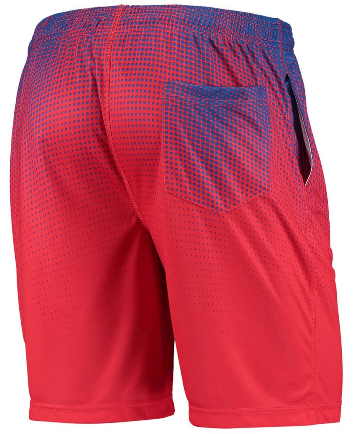 Shop Foco Men's Royal And Red New England Patriots Historic Logo Pixel Gradient Training Shorts In Royal,red