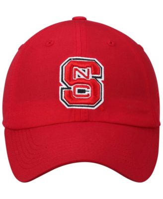 Men's Red NC State Wolfpack Primary Logo Staple Adjustable Hat