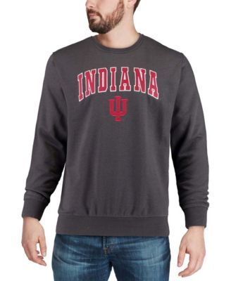 Men's Indiana Hoosiers Arch Logo Crew Neck Sweatshirt