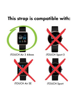 Air 3 44mm/Air 4 Extra Interchangeable Strap: Black Silicone