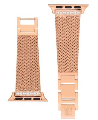 Women's Premium Crystal and Rose Gold-Tone Mesh Band designed for Apple Watch&reg; 42mm (Series 1-3 only) & 44/45/46/49mm (Ultra & Ultra 2)