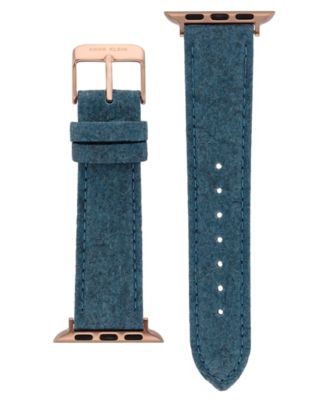 Women's Navy Consider It Pineapple Leather Band designed for Apple Watch&reg; 42mm (Series 1-3 only) & 44/45/46/49mm (Ultra & Ultra 2) 