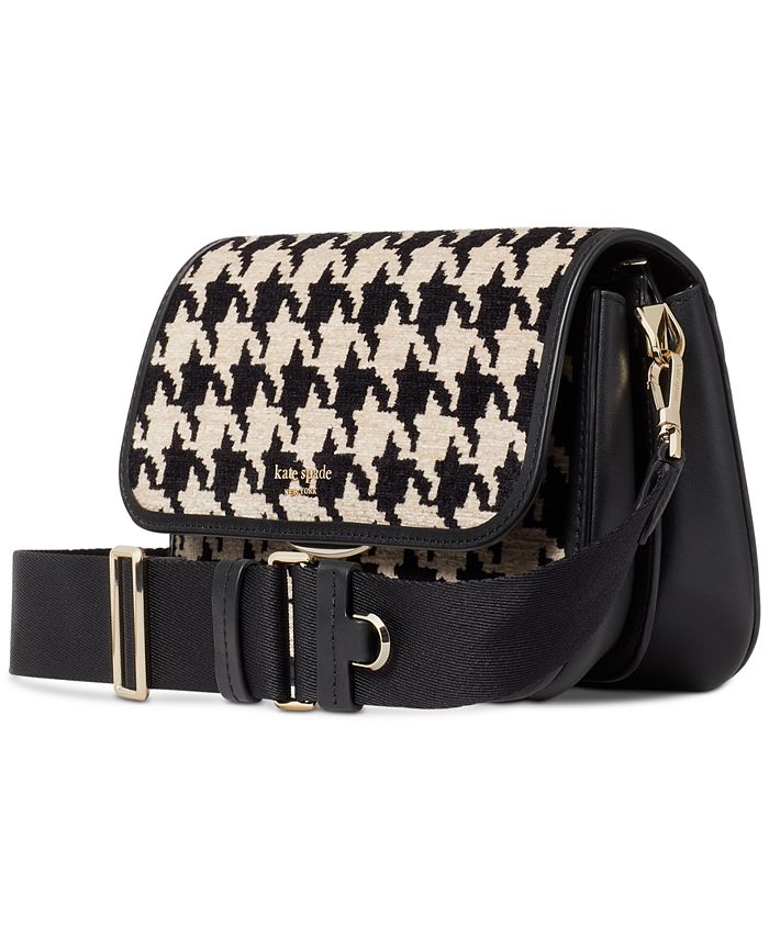 kate spade new york Buddie Houndstooth Chenille Shoulder Bag Macy's