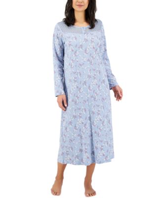 long cotton knit nightgowns