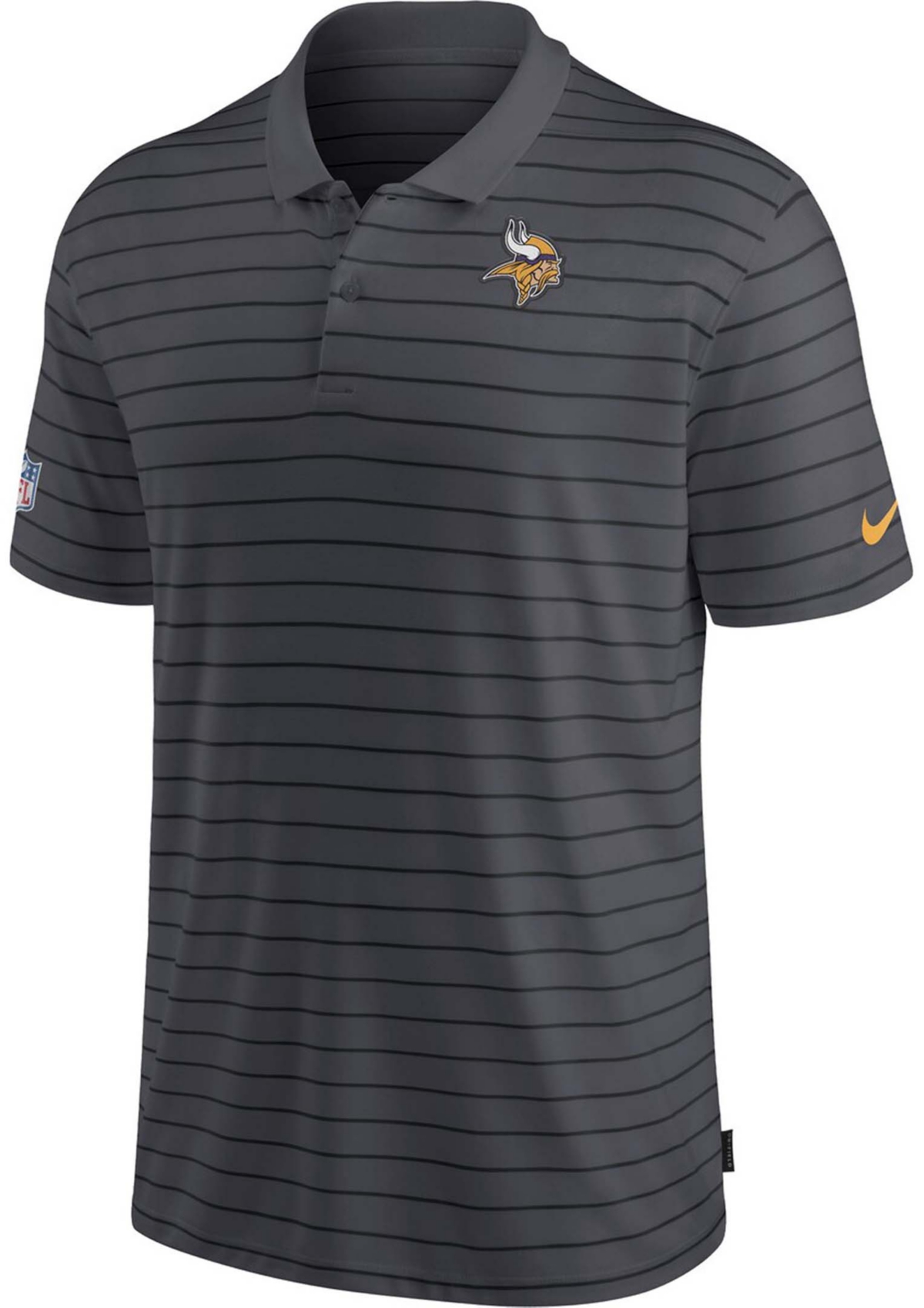 Shop Lids Men's Minnesota Vikings Sideline Victory Coaches Performance Polo In Anthracite
