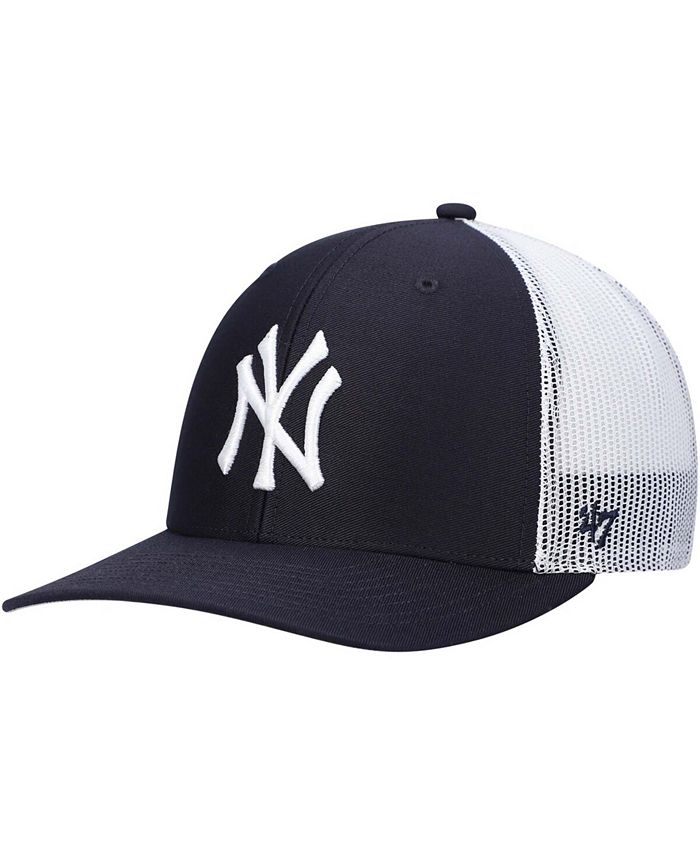 47 Brand New York Yankees Black White CLEAN UP Cap - Macy's