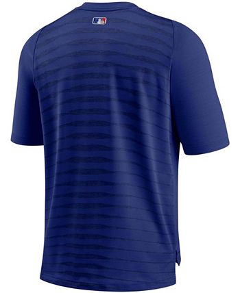Nike Men's Royal Los Angeles Dodgers Authentic Collection Pregame Raglan  Performance V-Neck T-shirt