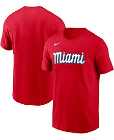 Men's Miami Marlins 2021 City Connect Wordmark T-Shirt