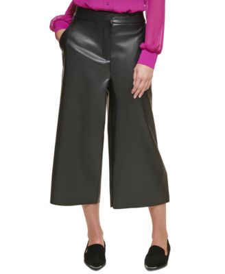 DKNY - Cropped Wide-Leg Pants