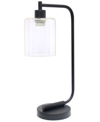 Modern Iron Desk Lamp with Glass Shade