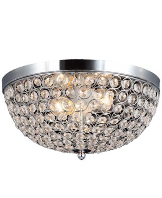Crystal Glam 2 Light Ceiling Flush Mount