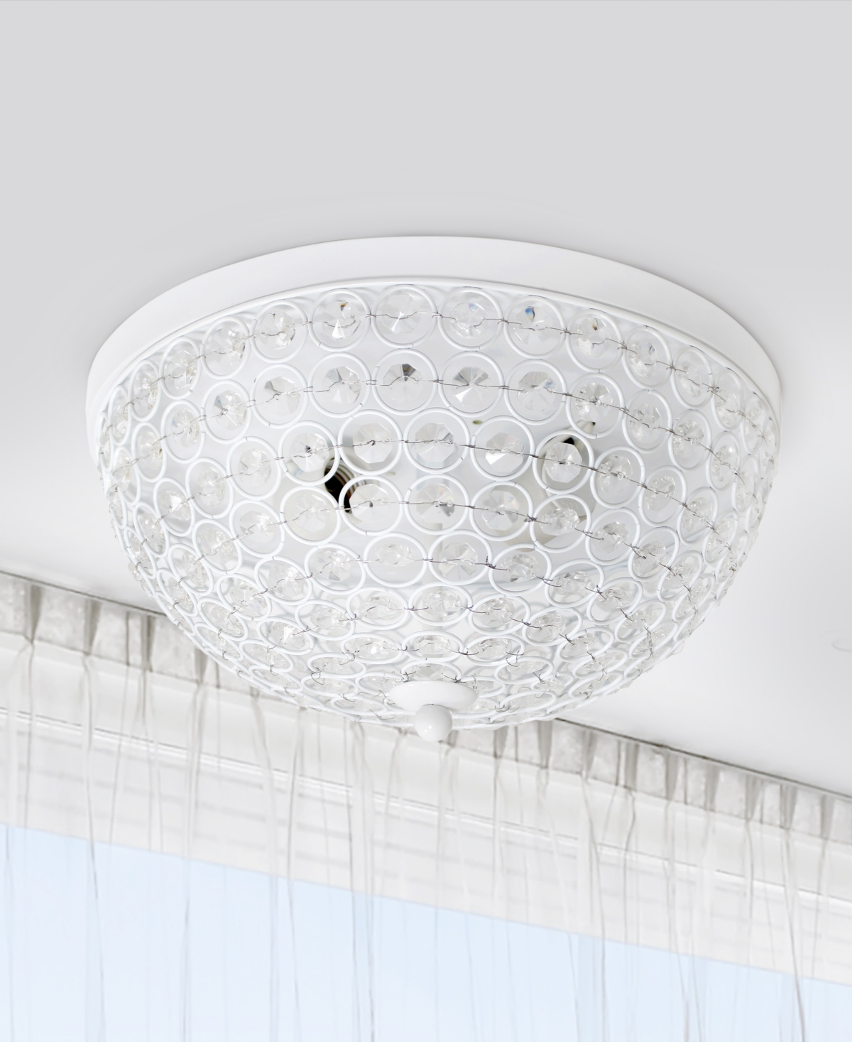 Lalia Home Crystal Glam 2 Light Ceiling Flush Mount, Pack Of 2 In Gold