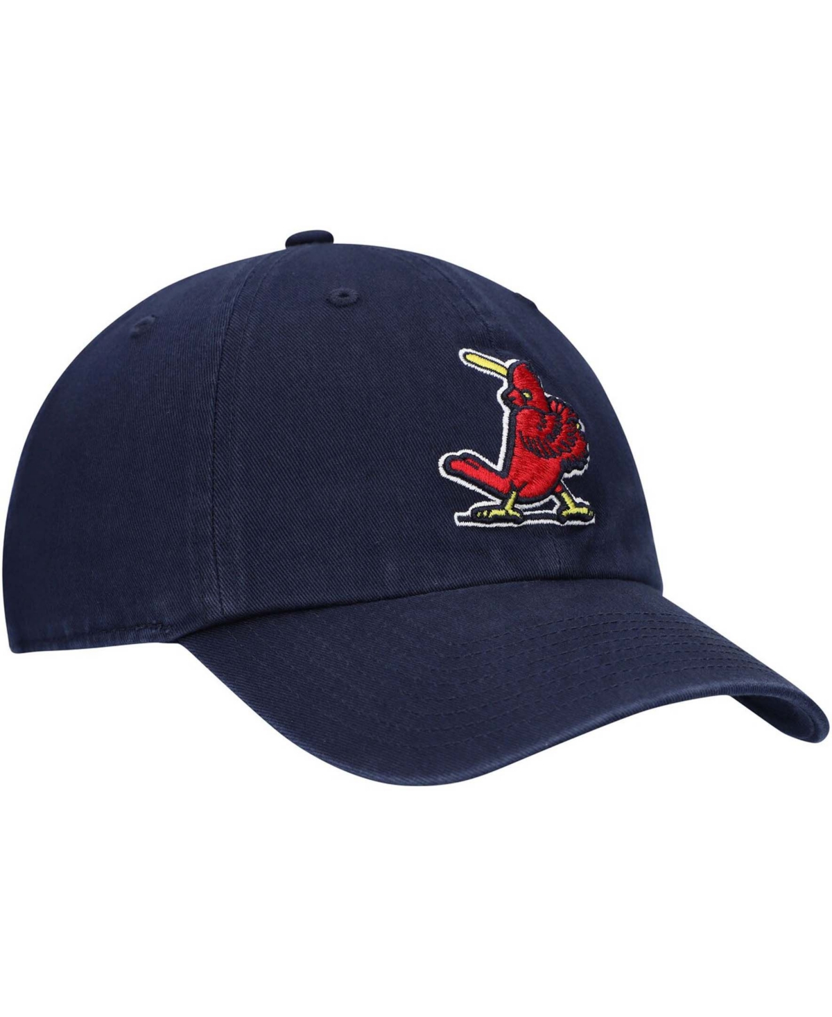 Men'sSt. Louis Cardinals Logo Cooperstown Collection Clean Up Adjustable Hat - Navy