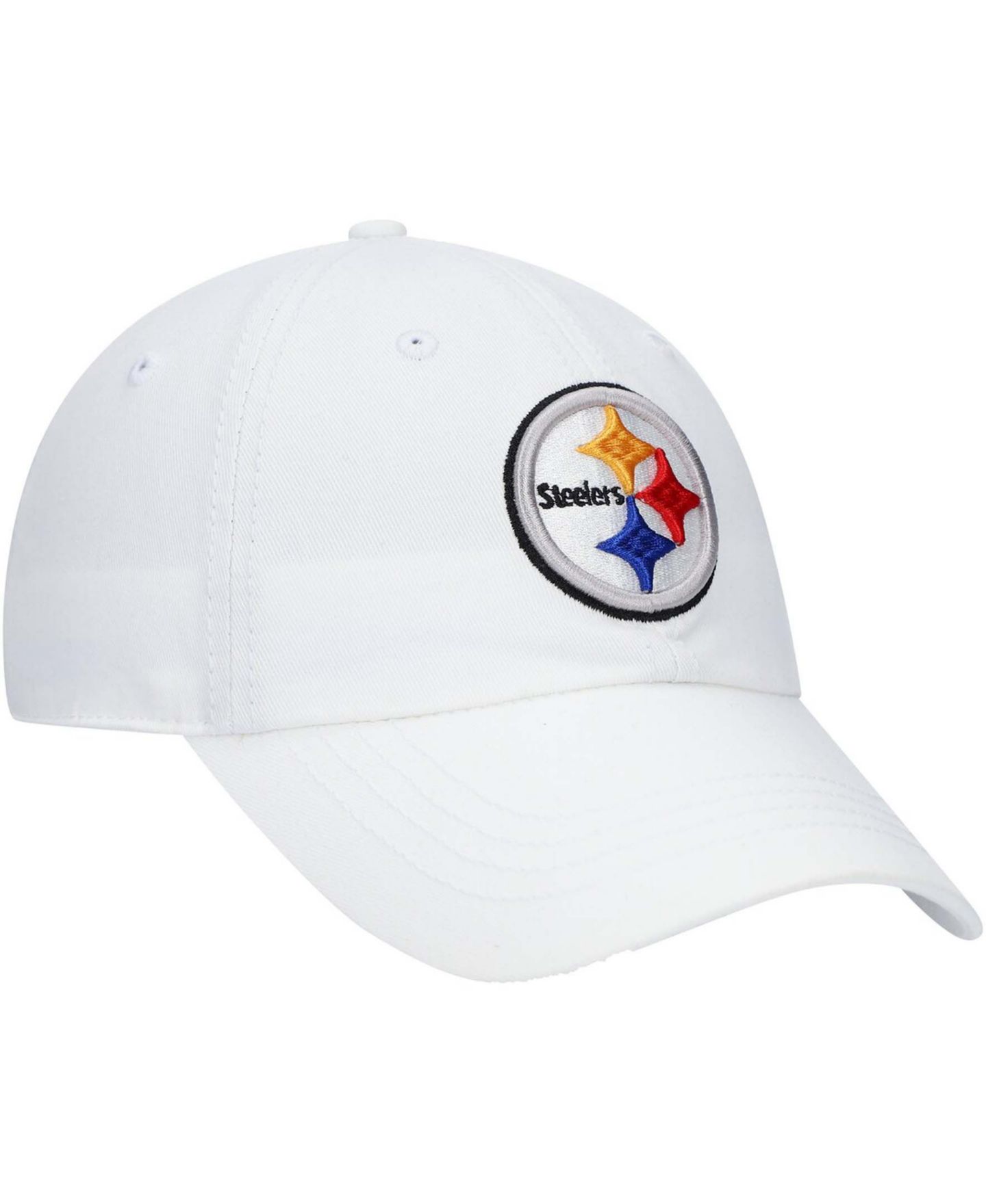 Женская кепка '47 Brand White Pittsburgh Steelers Miata Clean Up Logo Adjustable Hat — фото 5