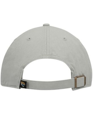 Men's Gray Jacksonville Jaguars Logo Clean Up Adjustable Hat