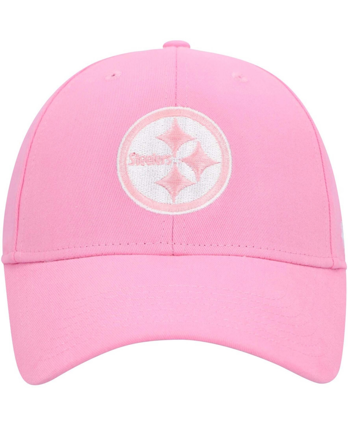 47 Brand Big Girls Pink Pittsburgh Steelers Rose Mvp Adjustable Hat In Pink