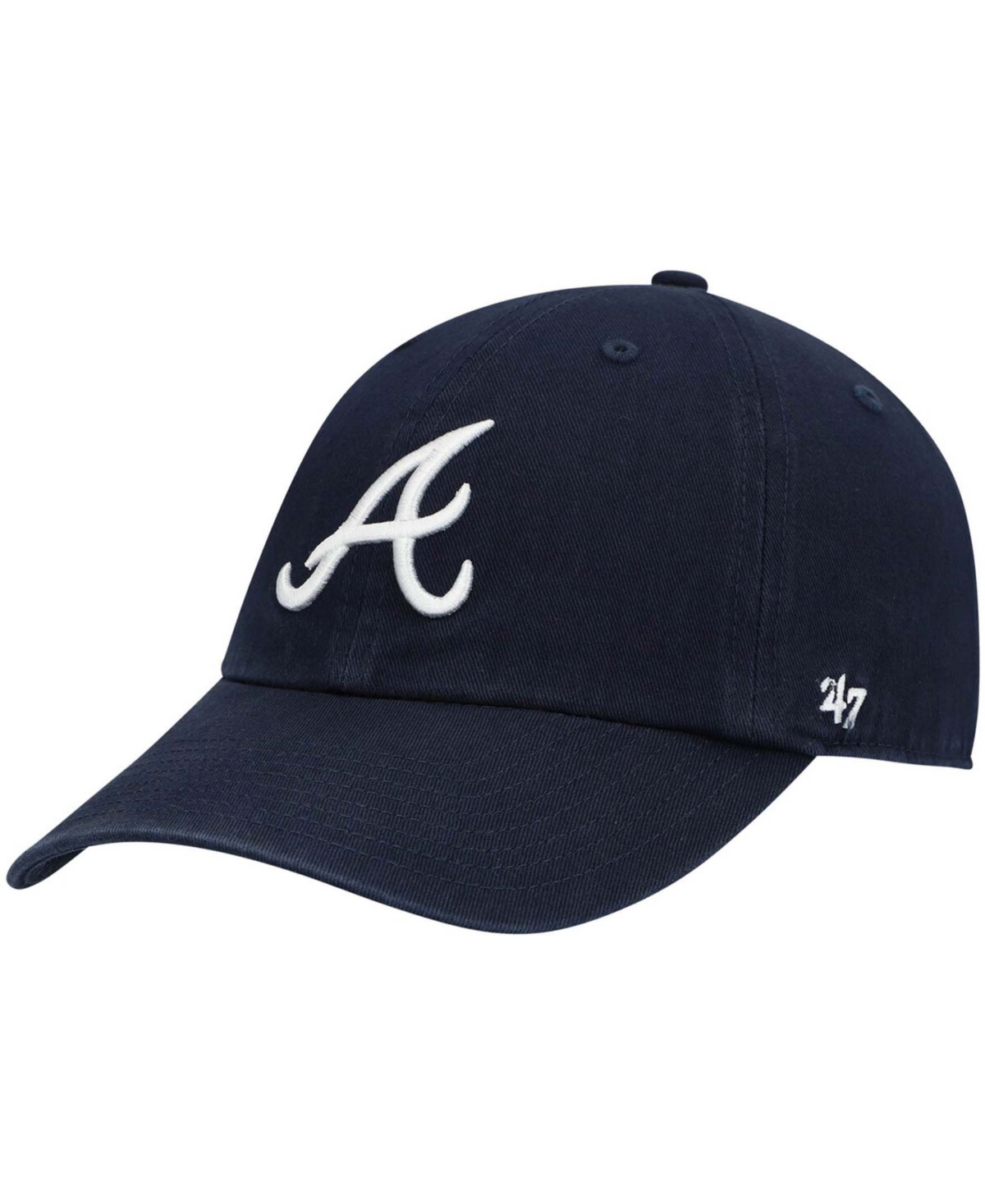 Men'sAtlanta Braves Heritage Clean Up Adjustable Hat - Navy