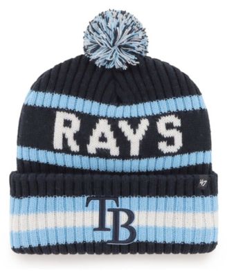 Men's Navy Tampa Bay Rays Bering Cuffed Knit Hat with Pom