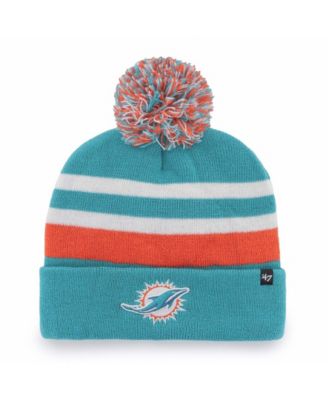 miami dolphins pom pom hat