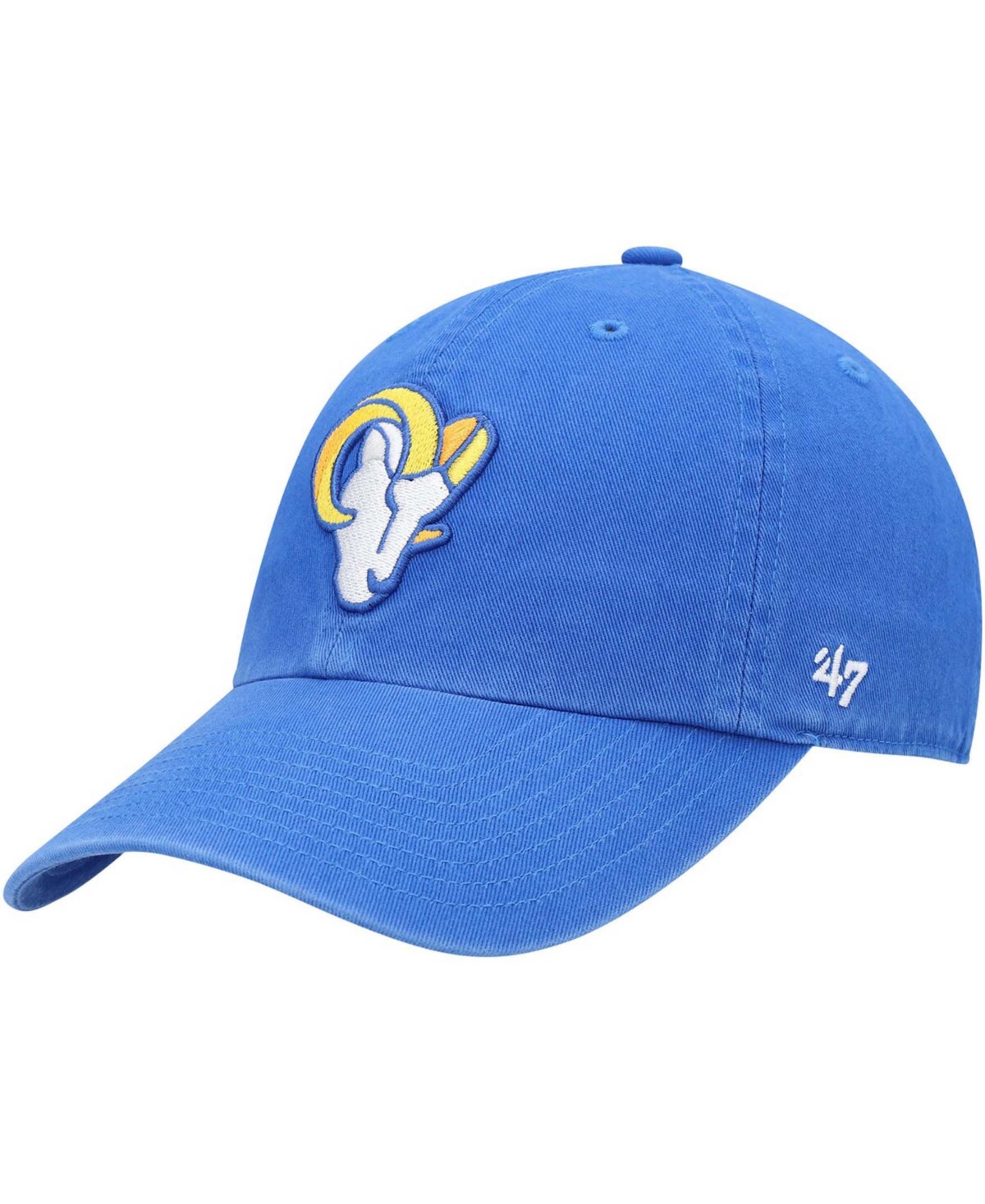 47 Brand Kids' Boys Royal Los Angeles Rams Logo Clean Up Adjustable Hat